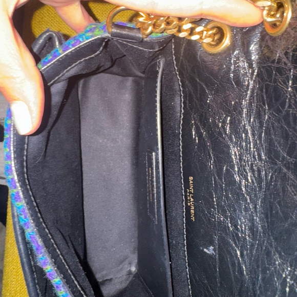 Yves Saint Laurent Tweed Calfskin Matelasse Monogram Niki Bag - Picture 6 of 16